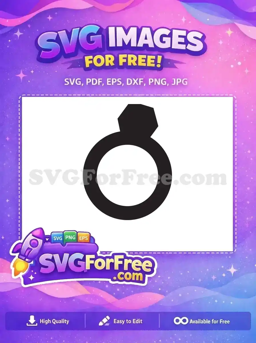 Free Engagement Ring Free Simple Band Harry Potter Free SVG