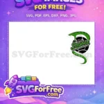 Free Slytherin Snakes Logo Free Green Detail Harry Potter Free SVG - Instant Download