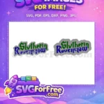 Free Green Slytherin Free Blue Ravenclaw Harry Potter Free SVG 1 - Instant Download