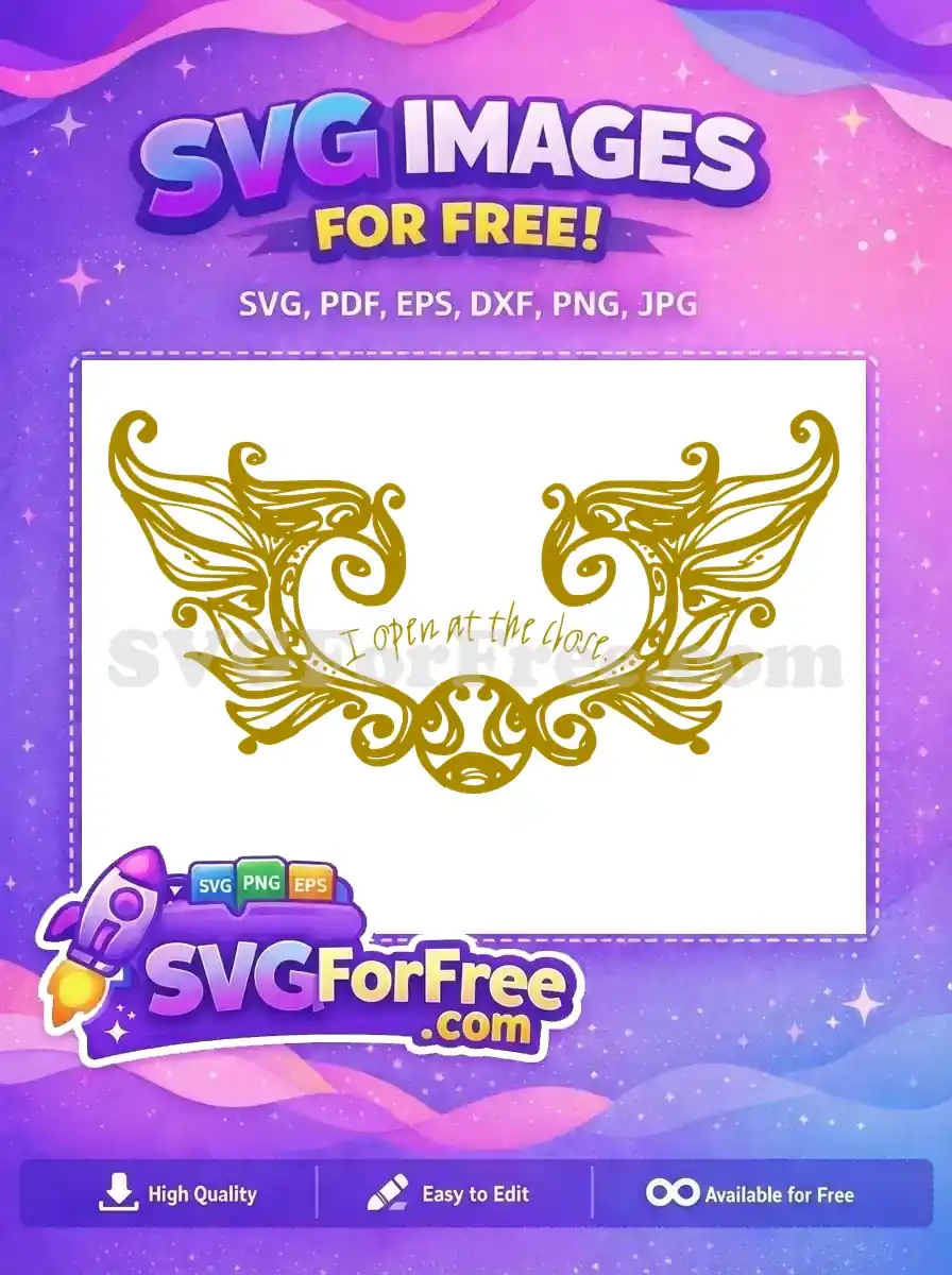 Free Golden Snitch Wings Free I Open At Close Harry Potter Free SVG