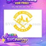 Free Hogwarts Crest Free Two Wands Harry Potter Free SVG - Instant Download