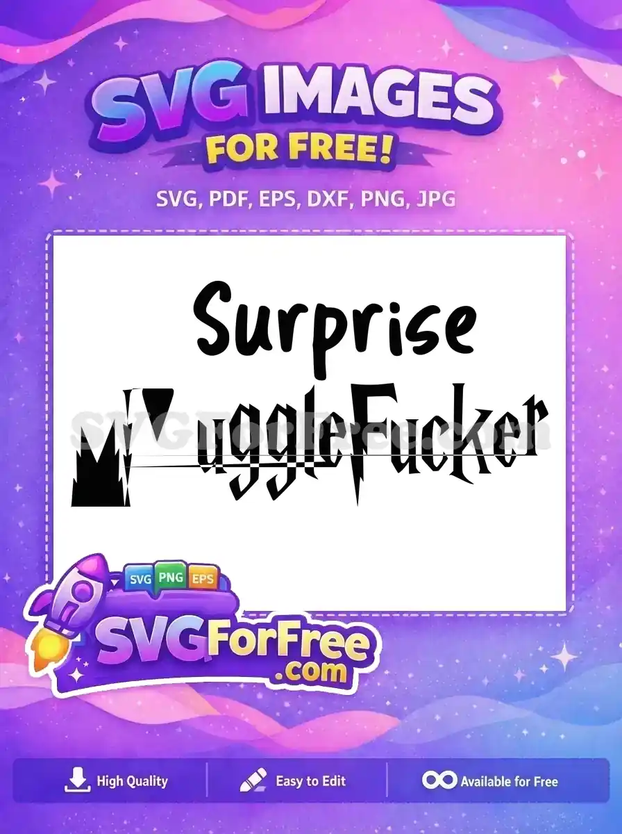 Free Surprise Text Free Muggle Text Harry Potter Free SVG