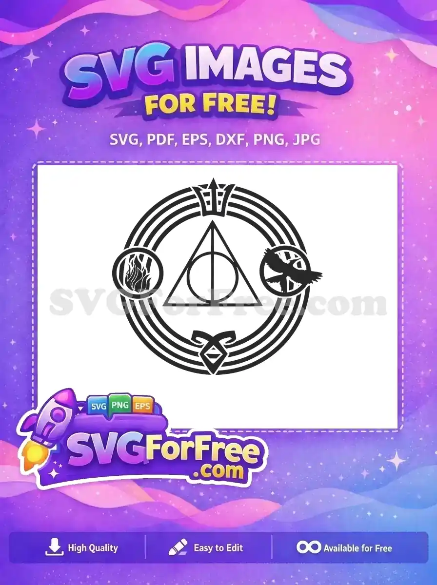 Free Deathly Hallows Free Fire Bird Harry Potter Free SVG