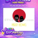 Free Silhouette Harry Potter Free Hedwig Red Background Harry Free SVG - Instant Download