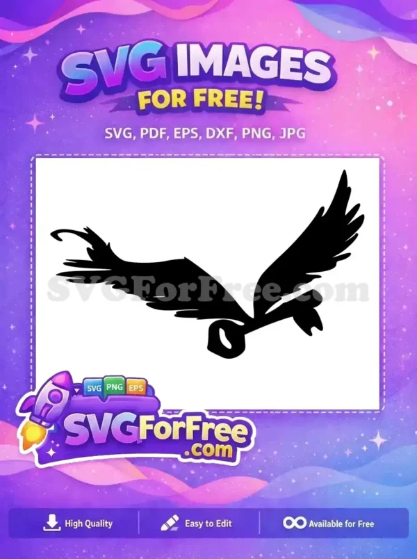 Free Winged Key Silhouette Free Harry Potter Movie Free SVG