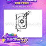 Free Spell Book Free Feather Quill Harry Potter Free SVG - Instant Download