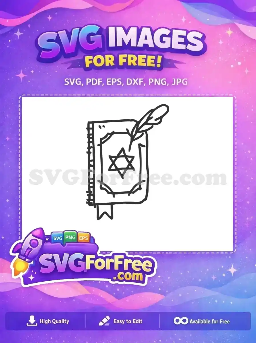 Free Spell Book Free Feather Quill Harry Potter Free SVG