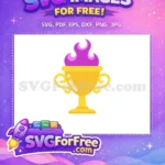 Free Golden Goblet Free Purple Flame Harry Potter Free SVG - Instant Download