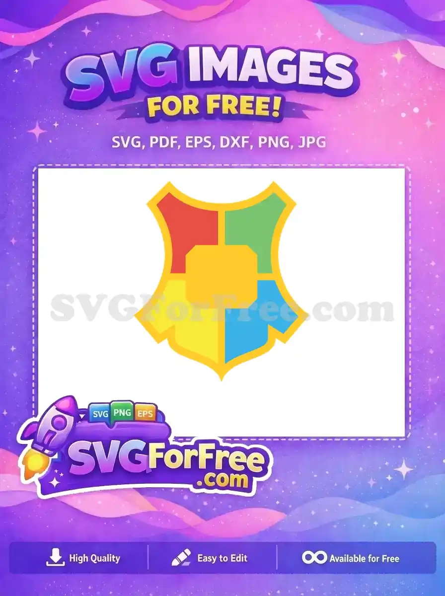 Free Hogwarts Crest Free Four Houses Harry Potter Free SVG 4