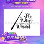 Free Wand Silhouette Free Wizard Quote Harry Potter Free SVG - Instant Download