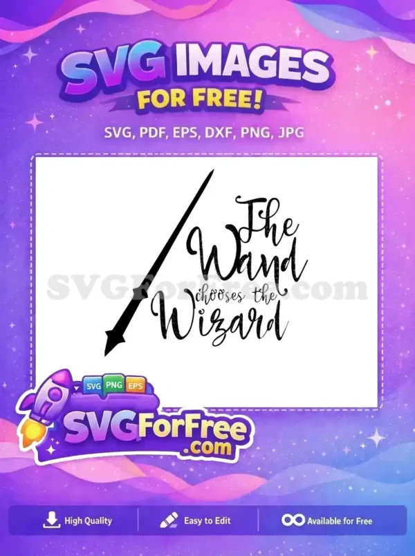 Free Wand Silhouette Free Wizard Quote Harry Potter Free SVG Free Wand Silhouette Free Wizard Quote Harry Potter Free SVG