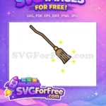 Free Brown Nimbus Broom Free Magical Stars Harry Potter Free SVG - Instant Download