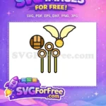 Free Quidditch Balls Free Golden Snitch Harry Potter Free SVG - Instant Download
