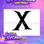Free Black Letter X Free Harry Potter Inspired Free SVG - Instant Download