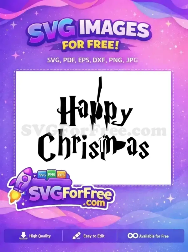 Free Harry Potter Glasses Free Lightning Scar Themed Free SVG