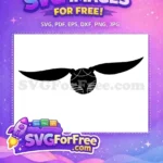 Free Golden Snitch Detail Free Harry Potter Silhouette Free SVG - Instant Download