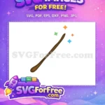 Free Wooden Wand Free Colorful Stars Harry Potter Free SVG 1 - Instant Download