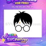 Free Black Hair Free Orange Scar Harry Potter Free SVG 1 - Instant Download