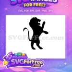 Free Gryffindor Lion Free Standing Pose Harry Potter Free SVG - Instant Download