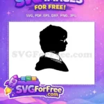 Free Silhouette Glasses Free Black Haired Harry Potter Free SVG - Instant Download