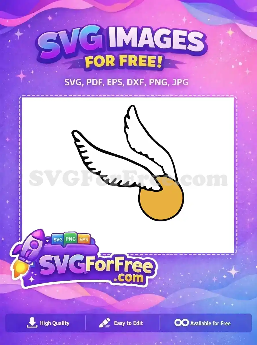 Free Golden Snitch Wings Free Harry Potter Movie Free SVG 9