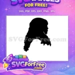 Free Hermione Granger Profile Free Silhouette Harry Potter Free SVG 1 - Instant Download