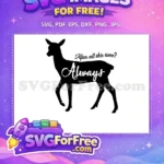 Free Doe Patronus Free Always Quote Harry Potter Free SVG 2 - Instant Download