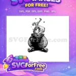 Free Bubbling Potion Free Black Cauldron Harry Potter Free SVG 3 - Instant Download