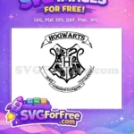 Free Hogwarts Crest Free Four Houses Harry Potter Free SVG 5 - Instant Download