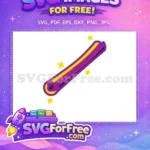 Free Wand Yellow Stripe Free Purple Stripe Harry Potter Free SVG - Instant Download