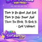 Free Voldemort Quote Free Power Seeking Harry Potter Free SVG - Instant Download