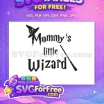 Free Mommy's Little Free Wizard Lightning Free Harry Potter SVG - Instant Download