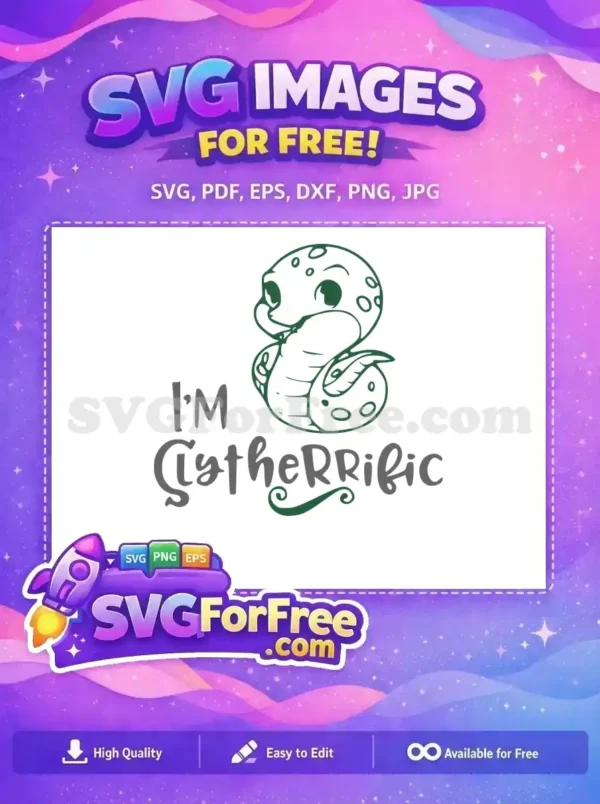 Free Slytherin Snake Cute Free Dark Mark Harry Potter Free SVG