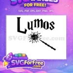 Free Lumos Spell Free Wand Spark Harry Potter Free SVG 3 - Instant Download
