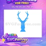 Free Light Blue Stag Free Prongs Harry Potter Free SVG - Instant Download