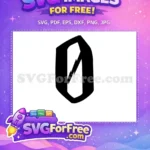 Free Letter O Free Lightning Harry Potter Free SVG 1 - Instant Download