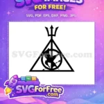 Free Deathly Hallows Free Mockingjay Hunger Games Free SVG 3 - Instant Download
