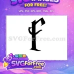 Free Initial F Free Gothic Harry Potter Free SVG - Instant Download