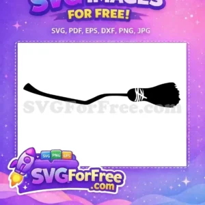 Free Broom Silhouette Free Flying Black Harry Potter Free SVG
