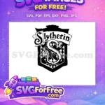 Free Slytherin Snake Crest Free Black White Harry Potter Free SVG - Instant Download