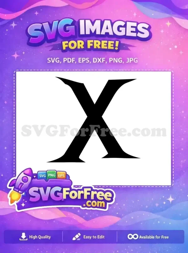 Free Letter X Free Hogwarts Harry Potter Free SVG