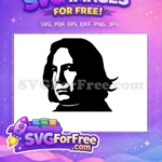 Free Severus Snape Silhouette Free Dark Wizard Harry Potter Free SVG 2 - Instant Download