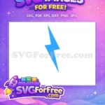 Free Lightning Bolt Scar Free Light Blue Harry Potter Free SVG - Instant Download