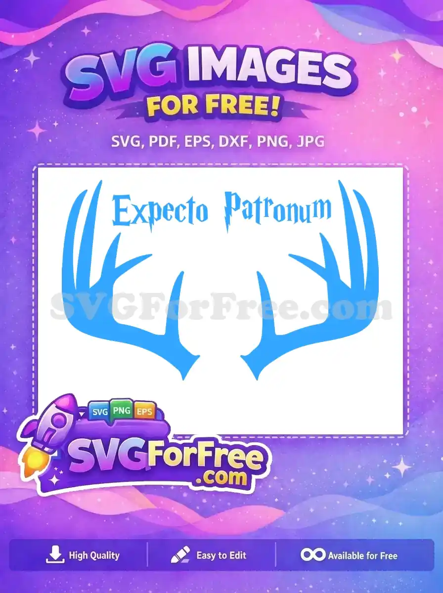 Free Blue Stag Free Patronus Spell Harry Potter Free SVG