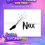 Free Wand Stars Free Nox Spell Harry Potter Free SVG - Instant Download