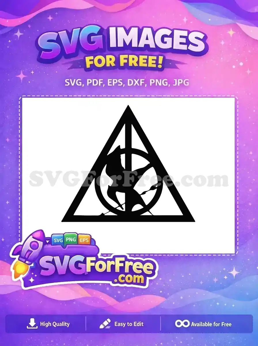 Free Deathly Hallows Symbol Free Snitch Silhouette Harry Potter Free SVG 2