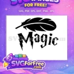 Free Black Quill Free Magic Text Harry Potter Free SVG 2 - Instant Download