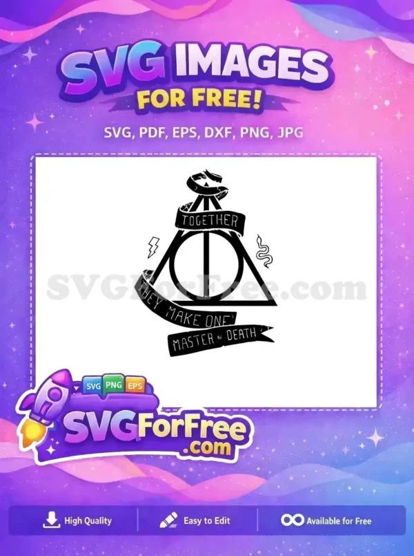Free Deathly Hallows Free Master of Death Harry Potter Free SVG