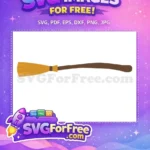 Free Golden Bristles Free Wooden Handle Harry Potter Free SVG - Instant Download