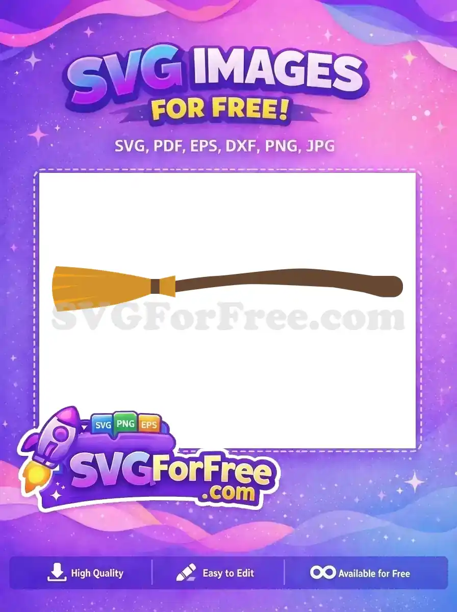 Free Golden Bristles Free Wooden Handle Harry Potter Free SVG